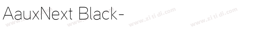 AauxNext Black字体转换